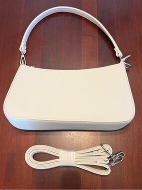 White Faux Leather Purse
